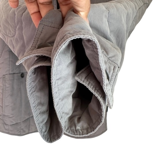 Converse All Stare Jackets Women's Small Quilted Gray Lightweight Quilt Jacket - Picture 8 of 12